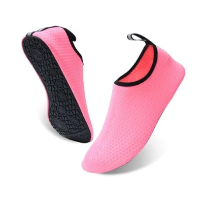 Afbeelding van Milaloko Waterschoenen Strand Surfen Snorkelen Zwemmen Blote Voeten Snelheid Droge Lederen Sokken Mannen Vrouwen, Roze, 36/37 EU