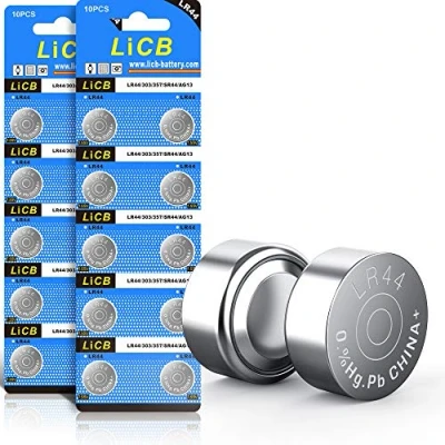 Afbeelding van LiCB 20 stuks LR44 knoopcel, AG13 PX76A l1154f 357A 1,5V alkalinebatterij 3 jaar opslagcapaciteit 100% volledige garantie