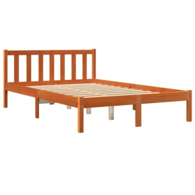 Afbeelding van Bedframe massief grenenhout wasbruin 120x200 cm