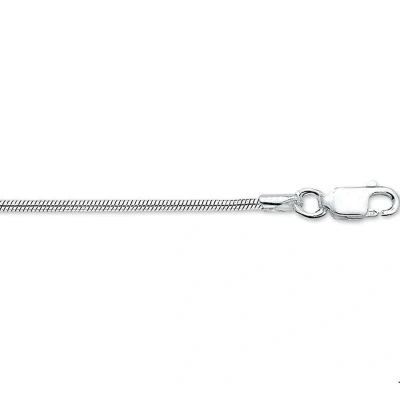 Afbeelding van Zilveren Ketting Slang Rond 1,6 mm x 42 cm