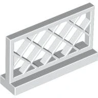 Afbeelding van LEGO Bricks hek, 1 x 4 2 wit, 5 stuks