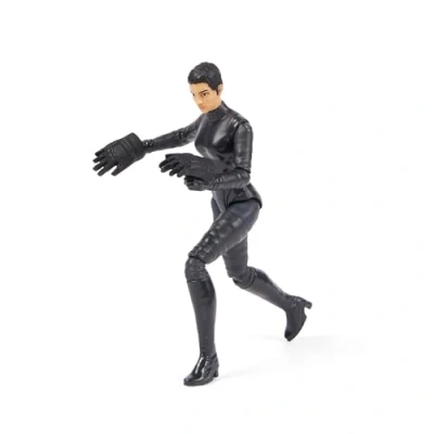 Afbeelding van DC Comics, Batman 10 cm Selina Kyle actiefiguur met 3 accessoires en mysteriekaart, The Movie Collectible kinderspeelgoed voor jongens meisjes vanaf jaar