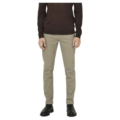 Afbeelding van ONLY &amp; SONS slim fit chino ONSMARK bruin