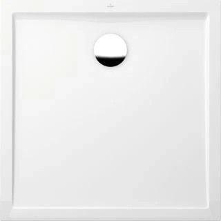 Afbeelding van Villeroy &amp; Boch Futurion Flat vierkante douchebak zonder onderstel wit