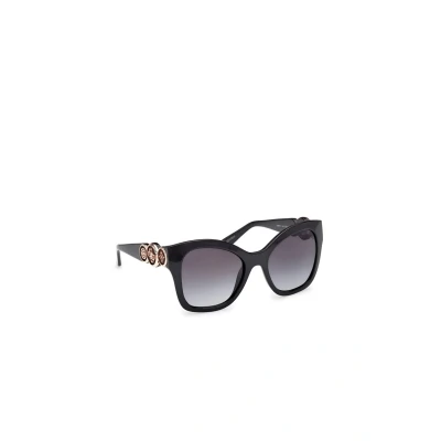 Afbeelding van Guess Iniettato Zonnebril, Dames, Maat: One Size, Glossy black smoke gray