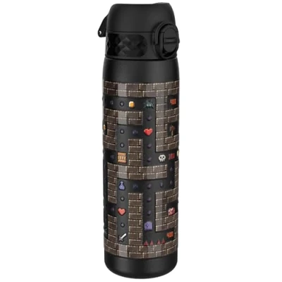 Afbeelding van ION8 Vacuüm Geïsoleerde Stalen Waterfles, 500 ml/18 oz, Lekvrij, Makkelijk te Openen, Veilige Vergrendeling, Vaatwasserbestendig, Past in Bekerhouders, Draaghendel, Krasbestendig, Reliëfprint, Gamer