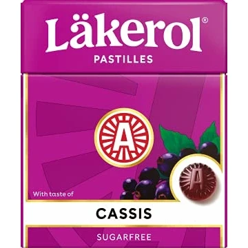 Afbeelding van Cloetta Lakerol Cassis pastilles 10 dozen of 25g