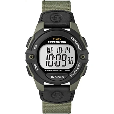 Afbeelding van Timex Heren Expeditie Full Size Digitaal Horloge met band van CAT groen/zwart gemengd materiaal T49993
