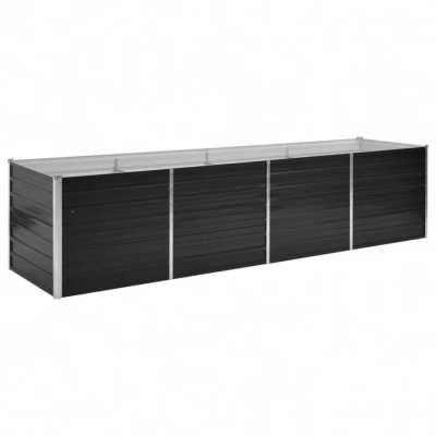 Afbeelding van Plantenbak verhoogd 320x80x77 cm gegalvaniseerd staal antraciet