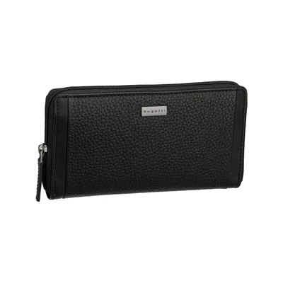 Afbeelding van Bugatti Sina Portemonnee RFID bescherming Leer 19 cm Dames Horizontaal schwarz