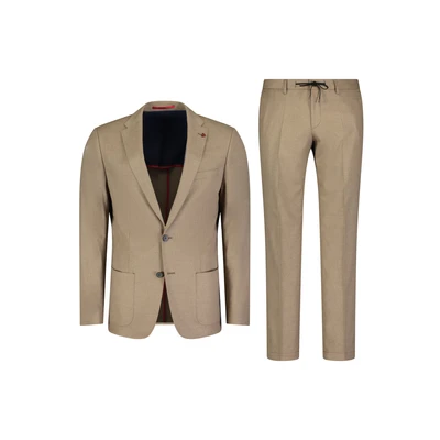 Afbeelding van ROY Robson MIT Tunnelzug SET Kostuum, Heren, Maat: 44, Beige