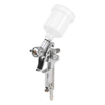 Afbeelding van Silverline Krachtig verfspuitpistool grote nevelvorming 100 ml ergonomische grip milieuvriendelijk