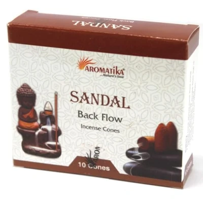 Afbeelding van Aromatica Backflow Wierook Kegels Sandelhout 120