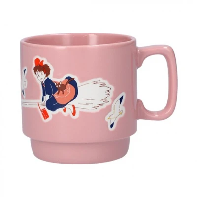 Afbeelding van Ghibli Kiki&#039;s Vliegende Koeriersdienst &quot;Kiki op Haar Bezem&quot; Gekleurde Relief Mok