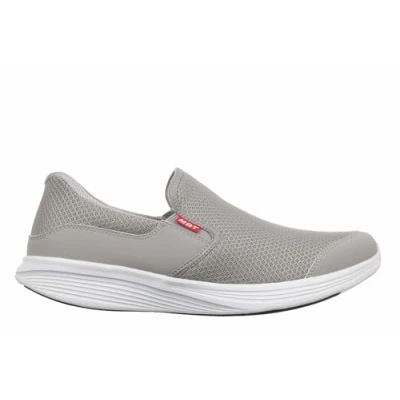 Afbeelding van MBT SF Modena III slip on schoenen voor heren. Fysiologische met and fit technologie moeiteloos gebruik. Ademend mesh bovenmateriaal en synthetisch leer., Lichtgrijs., 42.5 EU