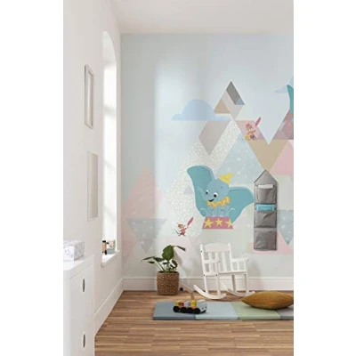 Afbeelding van Komar Vliesbehang Dumbo flying elephant 300x280 cm (breedte x hoogte) (set)