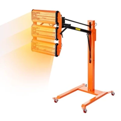 Afbeelding van VEVOR 3300W krachtige infrarood verfuithardingslamp, automatisch drogend
