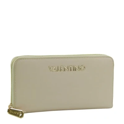 Afbeelding van VALENTINO portemonnee Fosca Re Zip Around Wallet Ecru crème