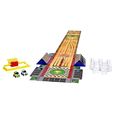 Afbeelding van Little Tikes My First Cars Crazy Fast 3 IN 1 ROWLIN&#039; BOWLIN&#039; RACIN&#039; SPEELSET Bevat spelen &amp; 2 Pullback Speelgoedauto&#039;s Reist tot 50ft / 15m Moedigt verbeelding aan 2+ jaar