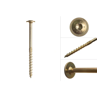 Afbeelding van Tellerkopschroeven Geel Verzinkt 8.0 x 100 mm Torx 40 Per Stuk