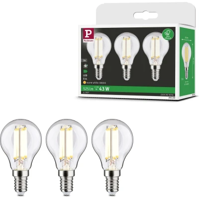 Afbeelding van Paulmann 29200 LED lamp Energielabel A (A G) E14 Kogel 2.5 W Warmwit (Ø x h) 45 mm 82 3 stuk(s)
