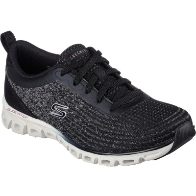 Afbeelding van Skechers GLIDE STEP HEAD START damessneaker 104325 BKW zwart