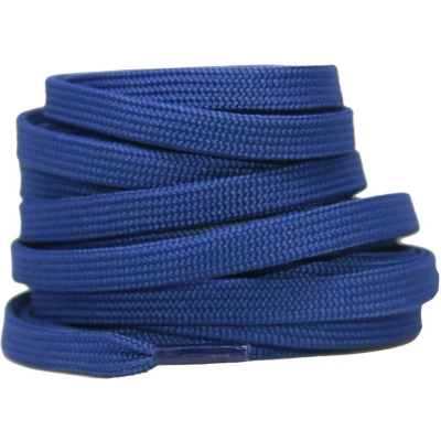 Afbeelding van Platte schoenveters 8mm polyester Marineblauw 90cm