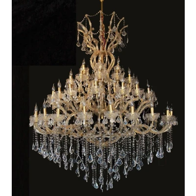 Afbeelding van Clayre &amp; Eef Kroonluchter Ø 170x200270 cm Goudkleurig Ijzer Glas