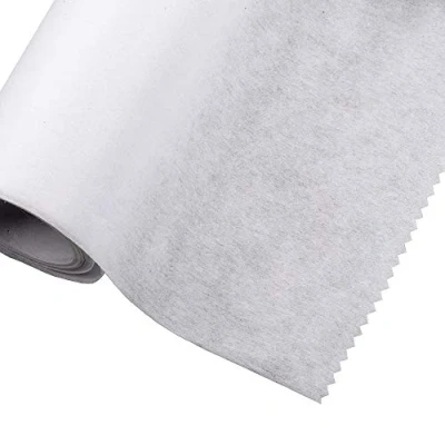 Afbeelding van Opstrijkbaar/smeltbare tussenliggende stof gemiddeld gewicht 75 cm breed 2 meter wit (niet geweven)