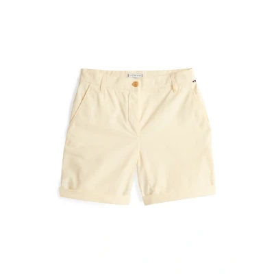 Afbeelding van TOMMY HILFIGER Dames CO BLEND GMD CHINO SHORT WW0WW42457, Geel, 44, Geel (ivoorbloemblaadje), 70