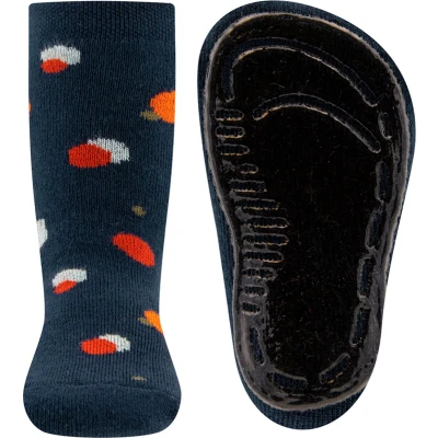 Afbeelding van Ewers Antislipsok Donkerblauw met Stippen Siliconenzool 27/28