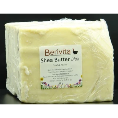 Afbeelding van Shea Butter Puur 100ml Kuipje Huid en Haar Ongeraffineerde Onbewerkte Sheabutter Boter