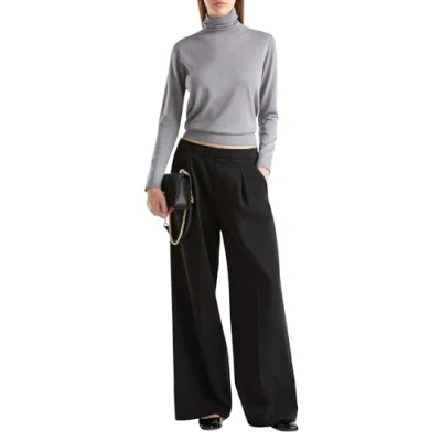 Afbeelding van United Colors of Benetton Turtleneck Plain WITH Cuffs AND HEM Trui, Dames, Maat: XL, Grey