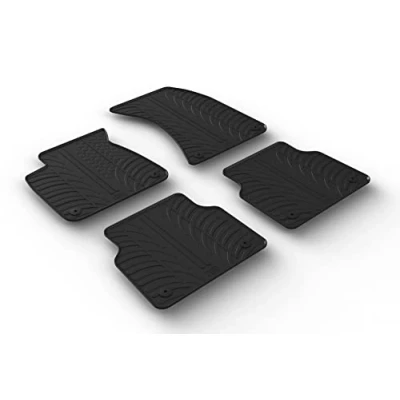 Afbeelding van Gledring Rubbermatten voor Audi A8 (4H) 2010 2017 (T profiel 4 delig + montageclips)