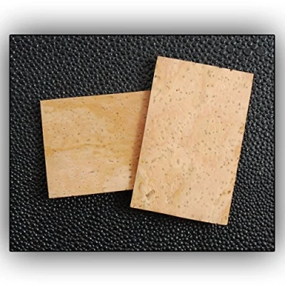 Afbeelding van Korkplatten 0,6mm für Holzblasinstrumente Klarinette Saxophon Reparatur leichtgemacht! portugiesischer Kork Korkplatte zB S Bögen oder Klappen 0.6 mm 2 Stück