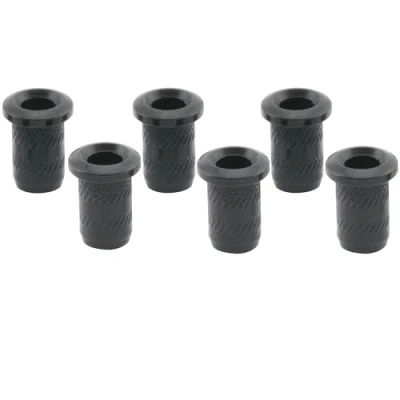Afbeelding van Musiclily Pro 4mm Top Stalen Snaarbussen String Ferrules voor Elektrische Gitaar, Zwart (Set van 6)