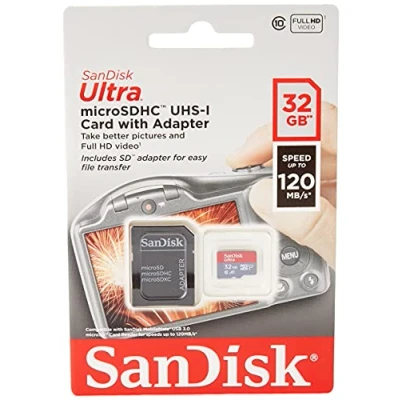 Afbeelding van Sandisk Microsdhc Ultra 32Gb 120Mb/S C10 Uhsi A1 Photo
