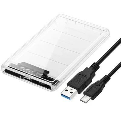 Afbeelding van Chenyang USB C naar 2,5 inch SATA SSD HDD Externe Harde Schijf Behuizing voor Laptop PC Wit