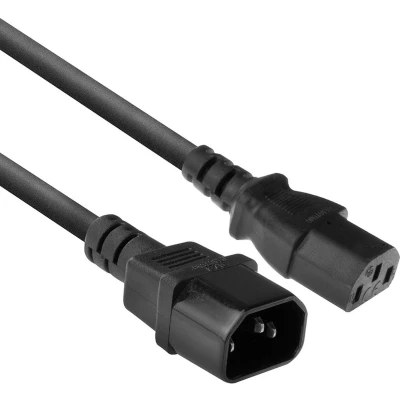 Afbeelding van Ewent EW9186 Voedingskabel IEC 60320 C14 naar C13 230 Volt wisselstroom V 1.8 m zwart