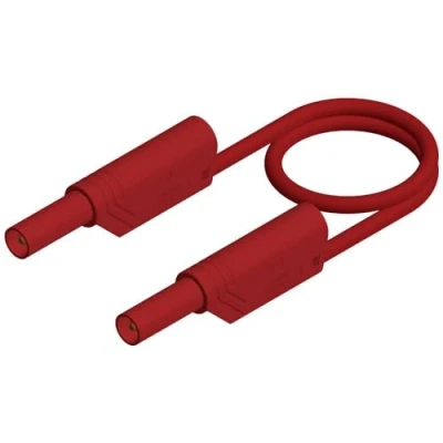 Afbeelding van SKS Hirschmann MLS WS 200/2,5 rt Veiligheidsmeetsnoer [Banaanstekker 4 mm Banaanstekker mm] 2.00 m Rood 1 stuk(s)