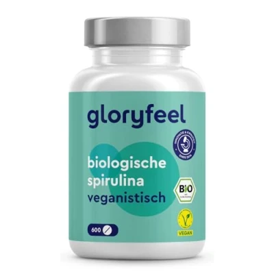 Afbeelding van Biologische Spirulina 3000 mg + 780 Phycocyanine, 600 Tabletten, Natuurlijke Organische Spirulina, Bevat van nature eiwitten, vitaminen &amp; mineralen, Blauw Zeewier, 500 per tablet
