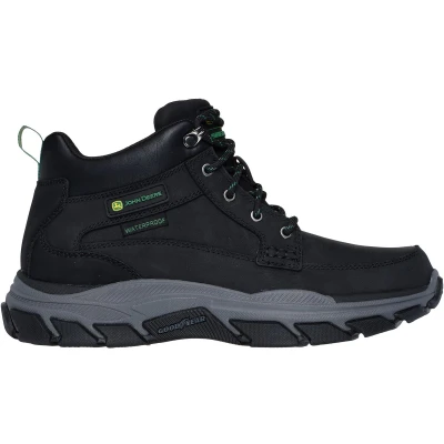 Afbeelding van Skechers Respected Landin Heren Veterschoenen Zwart
