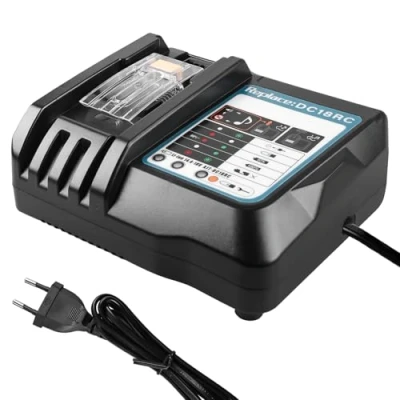 Afbeelding van snellader DC18RC compatibel met Makita 14,4 volt en 18 accu, V Makita, autolader 3A voor 14,4V 18V BL1860 BL1850 BL1840 BL1830 gereedschapsaccu&#039;s