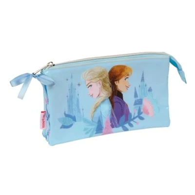 Afbeelding van Safta Frozen Ice Magic Pennenetui voor kinderen, ideaal kinderen op schoolleeftijd, comfortabel en veelzijdig, kwaliteit duurzaamheid, 22 x 3 12 cm, Lichtblauw, M, Casual