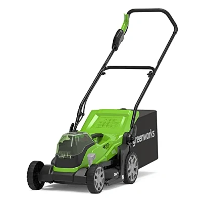 Afbeelding van Greenworks G24X2LM36 Draadloze Accu Grasmaaier voor Gazons Tot 420 m², Maaibreedte 36 cm, Zak 40 L ZONDER Twee van 2 x 24V (48V Equivalent) en Oplader, 3 Jaar Garantie
