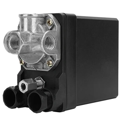Afbeelding van 3 fase 4 gaats drukschakelaar, verticale drukschakelaar regelklep G1/4 &quot;voor pneumatische luchtcompressor bedieningsschakelaar 380V