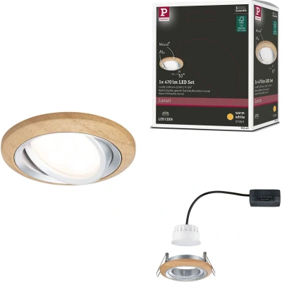 Afbeelding van Paulmann Ledinbouwlamp LED Einbauleuchte Lanati Einzelspot 6W 470lm 230V 2700K