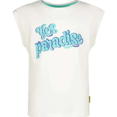 Afbeelding van Vingino Helisa Tshirt print voor kinderen, Maat: 128, Real white