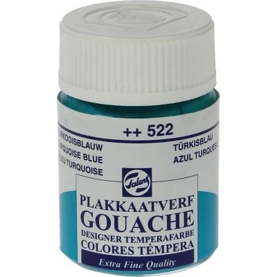 Afbeelding van Talens plakkaatverf Extra Fijn flacon van 16 ml, turkooisblauw
