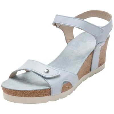 Afbeelding van Panama Jack Dames Julia Wedge Sandaal, Azul Claro B66, 39 EU, EU